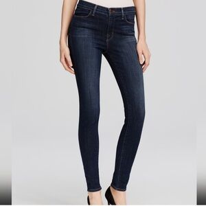 J Brand Maria High-Rise Skinny Jeans Indigo NWT Size 24 Ankle Length Stretch